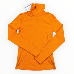 NWT Daily Sports‎ Long Sleeve Golf Shirt Women's XS Candied Orange Turtleneck